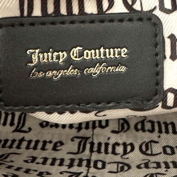 Juicy Couture Black & Gray Eastside Westside Satchel Bag Vegan Leather - Picture 8 of 11